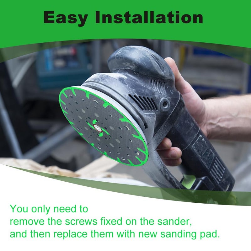 TISDA Upgraded 202458 6-Inch (150mm) Soft Sanding Pad,Compatible with Festool ETS 150/3 EQ, ETS 150/5 EQ, ETS EC 150/3 EQ,ETS EC 150/5 EQ Sander Models, M8 Thread,1 Pack - Image 3